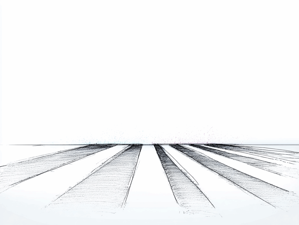 Sol avec des bandes noires et blanches