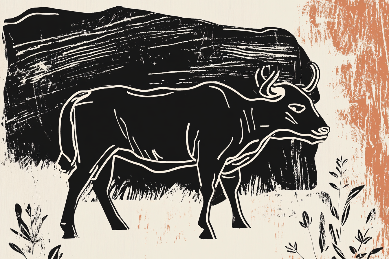 Bovidé peint - peintures de Lascaux