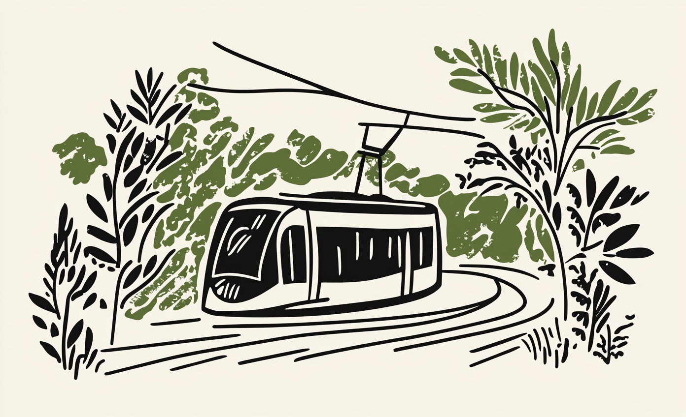 Vue du tramway de Bordeaux