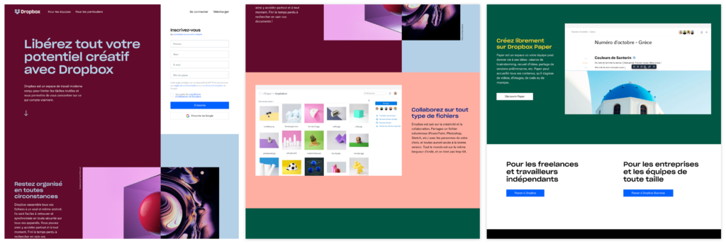 Landing page - Dropbox